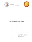 Antofagasta Tarea nº 1, Regresión Lineal Simple