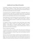 Análisis del caso Edward Snowden