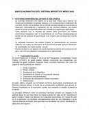 MARCO NORMATIVO DEL SISTEMA IMPOSITIVO MEXICANO ACTIVIDAD FINNCIERA DEL ESTADO Y SUS ETAPAS