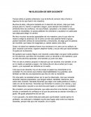 Mi elección de ser docente