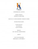 INFORME DE LABORATORIO PRACTICA N° 8: USO DEL MECHERO Y TRABAJO EN VIDRIO