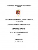 MARKETING II PACK DE CONOCIMIENTO N°1