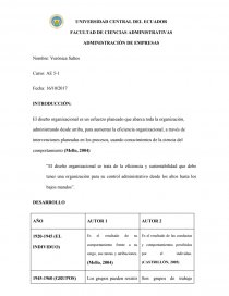 EL MEJOR DISEÑO ORGANIZACIONAL. Página 1