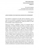 ¿Cómo el individuo, el ser humano tiene consciencia de su individualidad?
