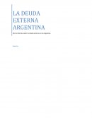 DEUDA EXTERNA ARGENTINA