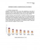 UNA NUEVA EXPERIENCIA SOBRE LA DESERCION ESCOLAR EN MÉXICO