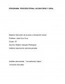 PROGRAMA PROCESO PENAL ACUSATORIO Y ORAL