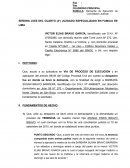 Demanda de Ejecución de Conciliación Judicial