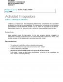 Actividad integradora La ética y la axiología de enfermería