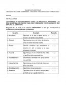 EXAMEN EXPLORATORIO UNIDADES “RELACIÓN HOSPEDERO – PARÁSITO”, “PARASITOLOGÍA” Y “MICOLOGÍA”