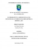 EL EMBARAZO EN LA ADOLESCENCIA, EN EL MUNICIPIO DE SAN PEDRO DE MACORÍS, REPÚBLICA DOMINICA, 2017