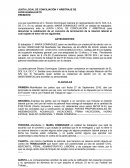 CONVENIO FUERA DE JUICIO No. 001