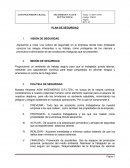 PLAN DE SEGURIDAD VISIÓN DE SEGURIDAD