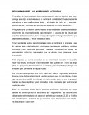 RESUMEN SOBRE LAS INVERSIONES ACTIVIDAD I