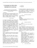 CONSERVACIÓN DEL MOMENTO LINEAL