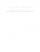 Actividades sobre cálculo mental y estimación