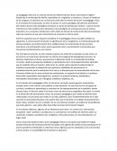 La pedagogía critica fue un articulo escrito por Roberto Ramirez Bravo Licenciado en Inglés