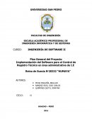 Implementación del Software para el Control de Registro Técnico en área administrativa de I.E