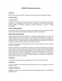 APARIENCIA PERSONAL PROYECTO. Página 1