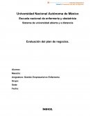 Un a Evaluacion del plan de trabajo