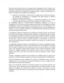 Recolección de información: Se debe centrar en recoger toda la información necesaria