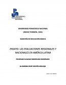 ENSAYO: LAS EVALUACIONES REGIONALES Y NACIONALES EN AMÉRICA LATINA