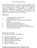 CUAL ES LA EVALUACION DE PUESTOS