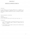 PRACTICA 7 . REDES DE CORRIENTE DIRECTA
