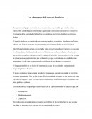 Ejemplo de Los elementos del sustrato histórico
