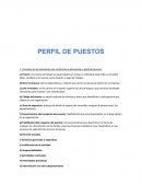 Perfil de puesto, conceptos y ejemplos