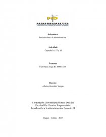 RESUMEN FUNDAMENTOS DE ADMINSTRACION aprender sobre la historia de la administración. Página 1