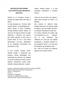 RECUENTOS PARA DEMIÁN (LOS CUENTOS QUE CONTABA MI ANALISTA). Página 1