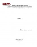 MINISTERIO DEL PODER POPULAR PARA LA EDUCACIÓN SUPERIOR INSTITUTO UNIVERSITARIO DE TECNOLOGÍA “ANTONIO RICAURTE”