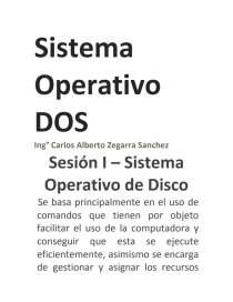 Sistema Operativo DOS. Página 1