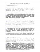 PROYECTO RECICLAR PARA CREAR ARTE