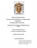 SOFTWARE LIBRE Y EDUCACIÓN.