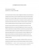 La investigación acerca de la lectura y escritura