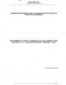 Mejoramiento de pistas y veredas de la calle Cordova, VIdal y calles s/n 1, 2 y 3, del distrito de Supe – Barranca – Lima
