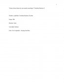 Reflexión Valoración personal, familiar y académica