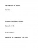Administración de Tiempo Actividad 1