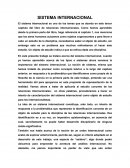 Sistema Internacional de relaciones internacionales.