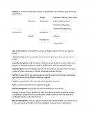 Resumen de muestras quimicas