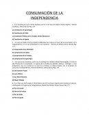 CONSUMACIÓN DE LA INDEPENDENCIA