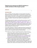 Predicción de la estructura de ARN 3D utilizando un modelo centrado en hélice de grano grueso