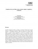 Como es la Ley de ohm