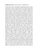 RESUMEN DE CAPITULO 4: TEORÍA CLÁSICA DE LA ADMINISTRACIÓN