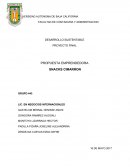 PROPUESTA EMPRENDEDORA SNACKS CIMARRON