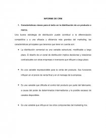 INFORME DE CRM. Página 1