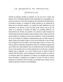 La geografía en educación preescolar