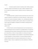 Correlacione el gobierno nacional con el gobierno escolar